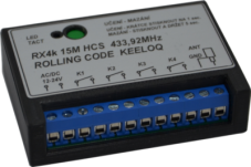 Přijímač RX 4k Rolling code KEELOQ