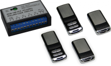 Sada RX4k HCS Rolling code + 4x TX4kV HCS Rolling code