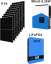 FVE  6,2kW,  baterie LiFePo4 5,12kW 51,2V, 8x panel 3280Wp, WIFI, PC, monitoring.