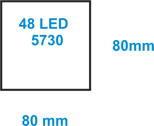 LED modul ORION 48 - Barva světla: B - bílá 6500K
