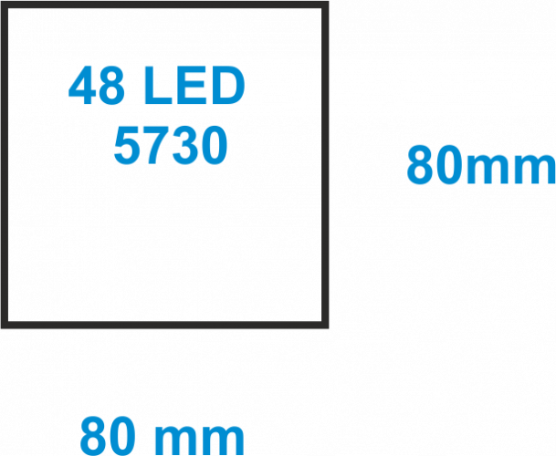 LED modul ORION 48 - Barva světla: DB - denní bílá 4500K