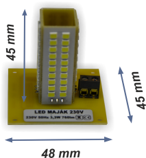 Maják LED modul 230 V
