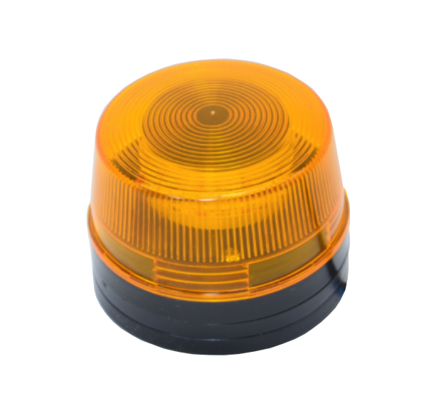 Výstražný maják LED oranžový s prerušovačom 12V DC