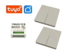 Diaľkové ovládanie svetie -l RX MULTI - 1k EVS WIFI - Tuya + 2ks ovládač TX2k EVS