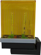 Maják výstražný žltý LED s anténou 12 - 230V