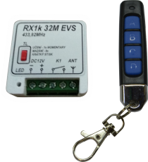Sada 1x dálkový ovladač + přijímač RX1k EVS