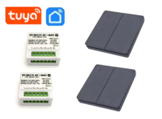 Bezdrátové ovládání světel - 2ks RX MULTI - 1k EVS WIFI -Tuya + 2ks ovladač TX2k EVS