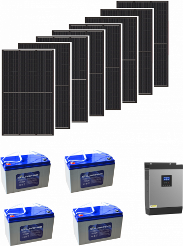 Fotovoltaická nezávislá elektrárna 4kW