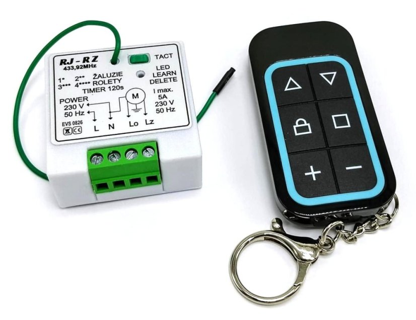 Řídící jednotka RJ - RZ + dálkový ovladač TX8k - 32k EVS