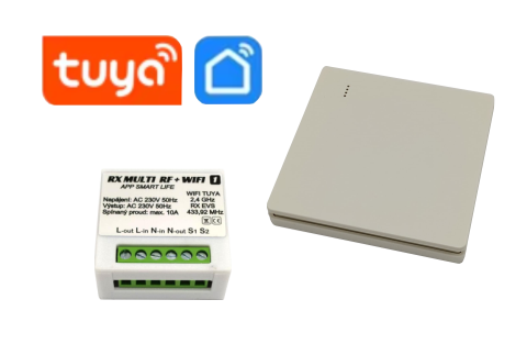Bezdrátové ovládání RX MULTI - 1k EVS WIFI -Tuya + ovladač TX1k EVS