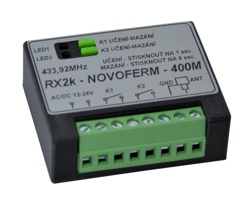 Přijímač NOVOFERM RX2k 400M KEELOQ 433,92 MHz