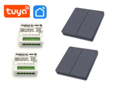 Bezdrátové ovládání světel - 2ks RX MULTI - 1k EVS WIFI -Tuya + 2ks ovladač TX2k EVS