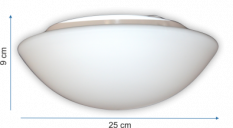 LED nástěnné světlo SATELIT 25 cm - LED modul ORION 96