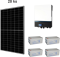 FVE  8100 Wp - 20 panelů , 1F měnič 11kW / 230V 50Hz, baterie 12kWh.